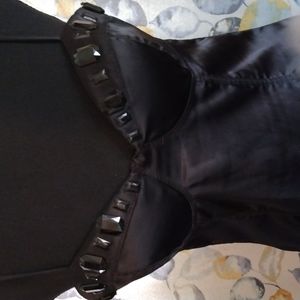 Forever 21 black silk dress